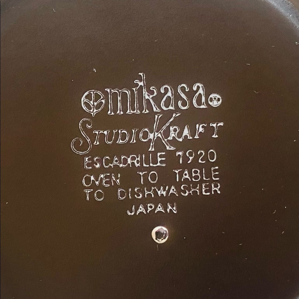 Mikasa Studio Kraft Escadrille Salad/Cereal / Dessert Bowls  6 3/4” .. Set Of 3 - Picture 8 of 8